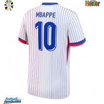 Frankrike Kylian Mbappe #10 Bortedrakt EM 2024 Kortermet